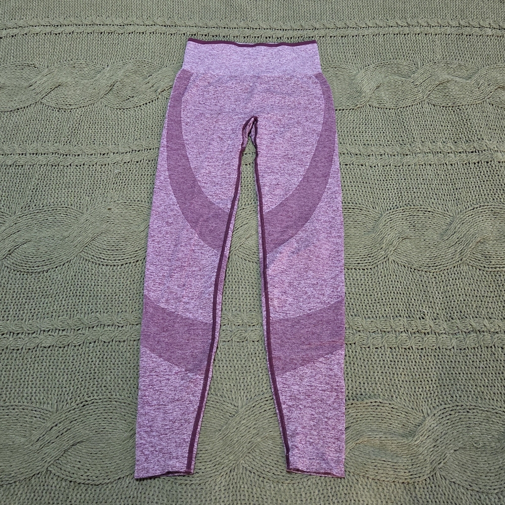 Victorias Secret PINK Seamless Purple Leggings Yoga Pants Size XS